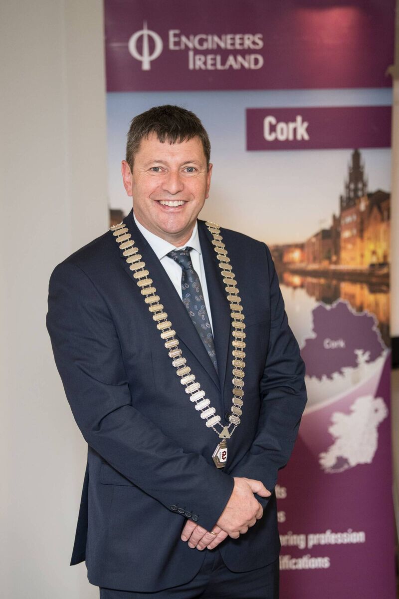 Jim Leahy Chair of Engineers Ireland, Cork branch.