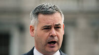 Sinn Fein finance spokesman Pearse Doherty doorstep