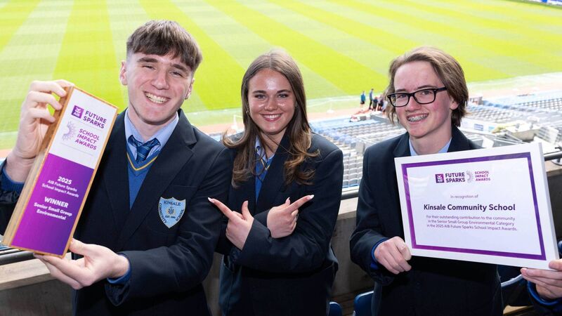 Bright sparks from Cork school make an impact with two AIB awards   