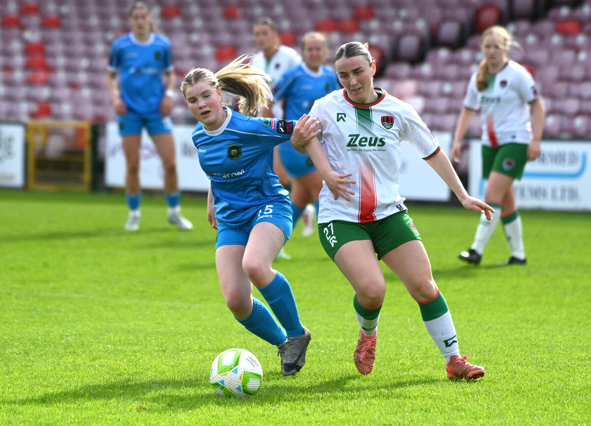Lauren Homan in action for Cork City against Sorcha Melia, Peamount. Picture: Larry Cummins Lauren Homan in action for Cork City against Sorcha Melia, Peamount. Picture: Larry Cummins