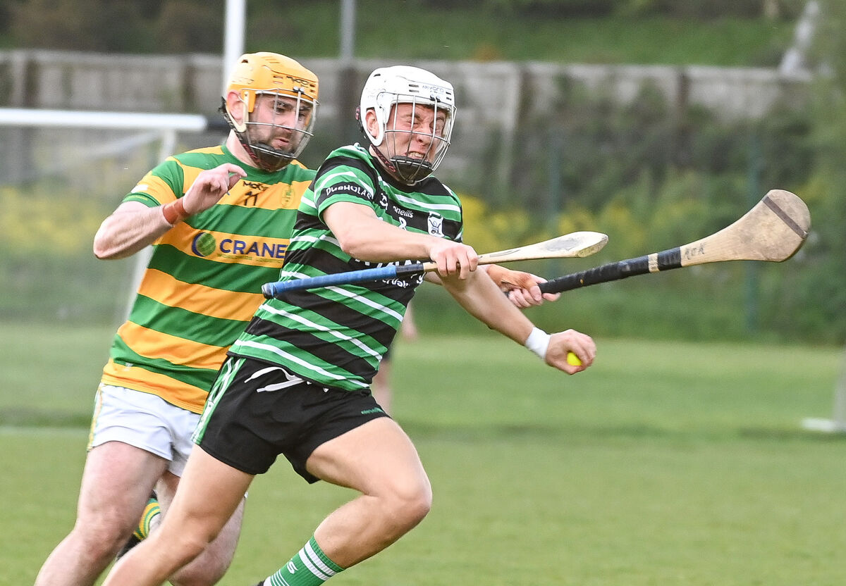 Douglas' Andy O'Connell tries to get away from Blackrock's Kevin O'Keeffe. Picture: David Keane. Douglas' Andy O'Connell tries to get away from Blackrock's Kevin O'Keeffe. Picture: David Keane.