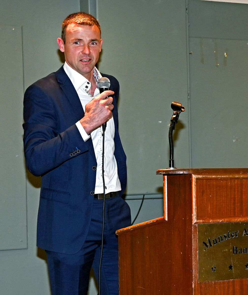 Alan Quirke, former Cork football goalkeeper and guest speaker at the medal presentation to players from Hamilton High School Bandon, winners of the Simcox Cup. Picture: Eddie O'Hare Alan Quirke, former Cork football goalkeeper and guest speaker at the medal presentation to players from Hamilton High School Bandon, winners of the Simcox Cup. Picture: Eddie O'Hare