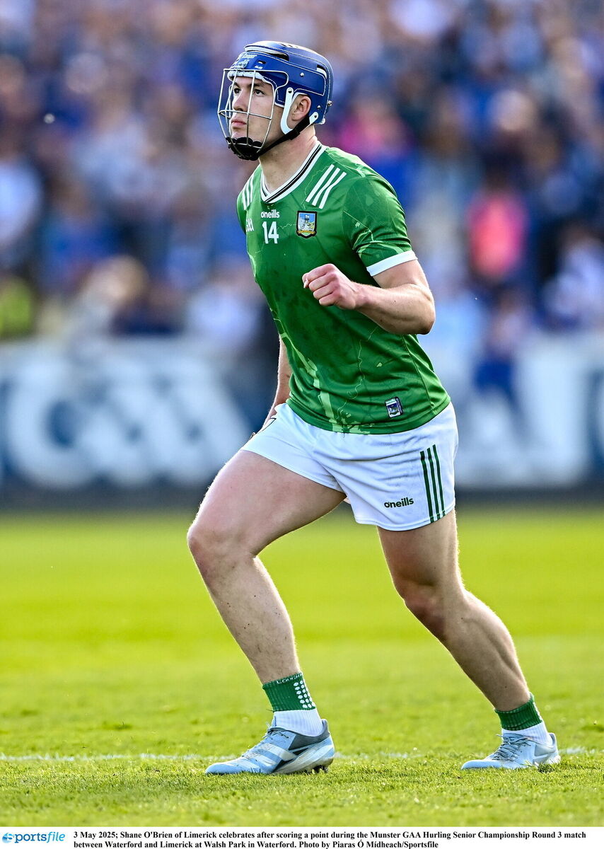 Shane O'Brien after scoring a point. Picture: Piaras Ó Mídheach/Sportsfile