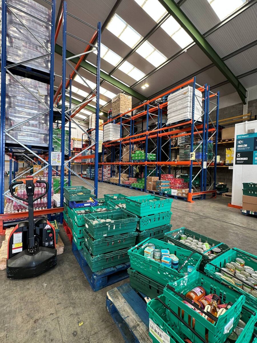 Inside the food hub in Cork - one of three FoodCloud hubs in Ireland.	Picture: Kate Ryan