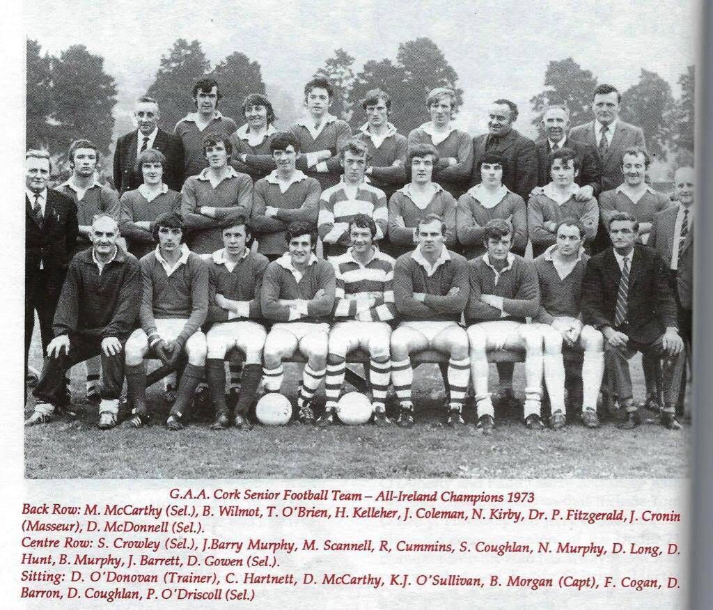 The Cork team that won the All-Ireland SFC in 1973. 