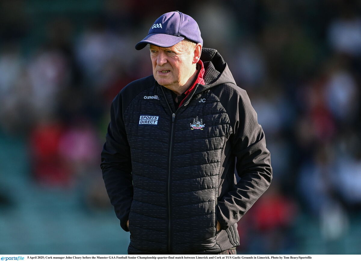 Cork manager John Cleary. Picture: Tom Beary/Sportsfile