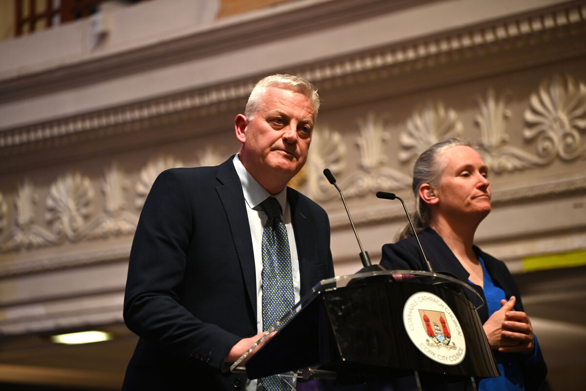 John Dolan of award sponsors The Echo speaking at the Lord Mayor's Civic, Culture, and Community & Voluntary, and Culture Awards Ceremony 2025. Picture: Larry Cummins John Dolan of award sponsors The Echo speaking at the Lord Mayor's Civic, Culture, and Community & Voluntary, and Culture Awards Ceremony 2025. Picture: Larry Cummins