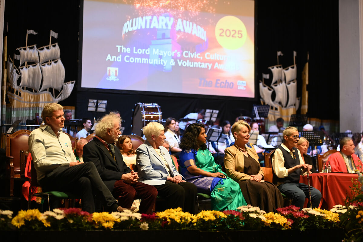 Civic Award winners onstage. Picture: Larry Cummins Civic Award winners onstage. Picture: Larry Cummins