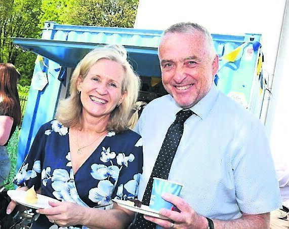 Ann Ryan O’Regan (additional needs coordinator) with principal Paul Burke.