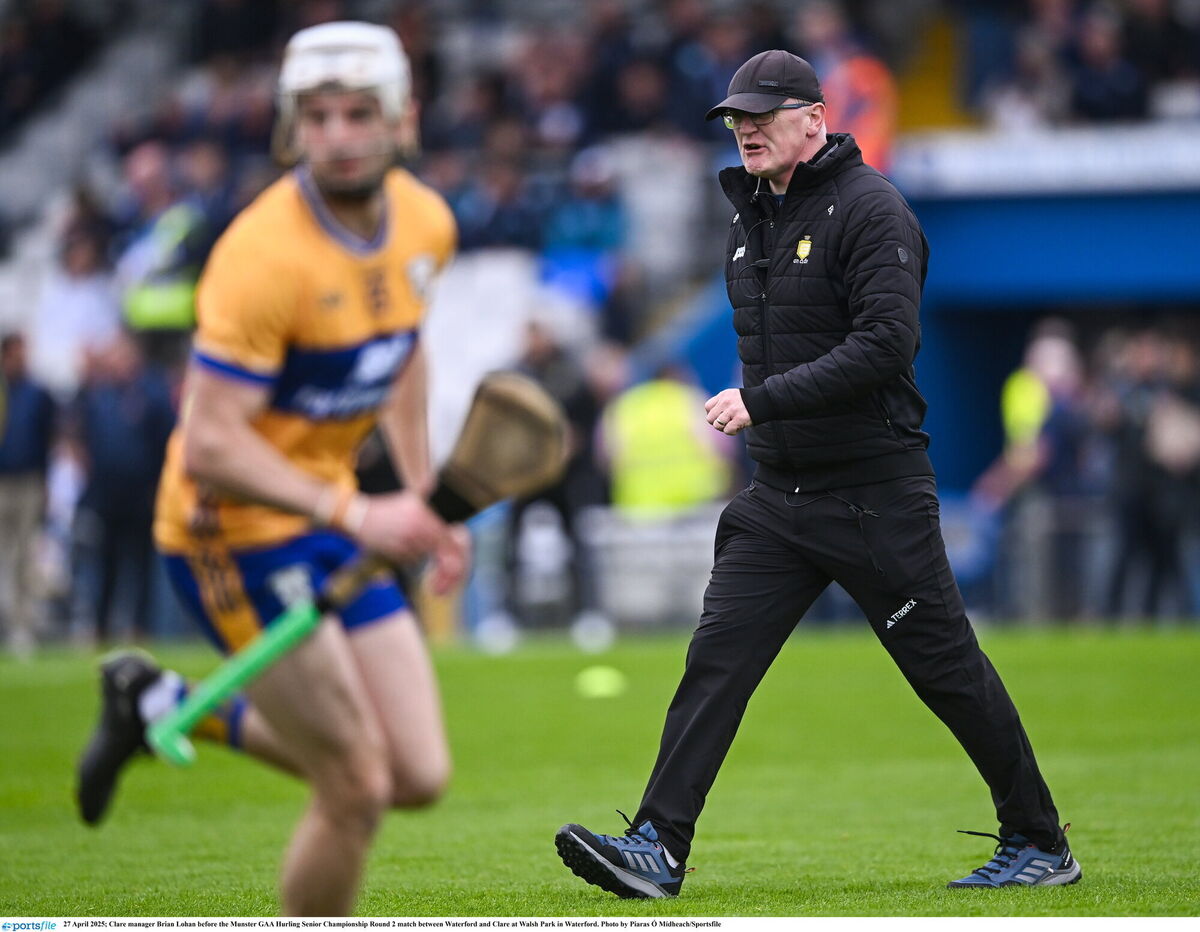 Clare manager Brian Lohan. Picture: Piaras Ó Mídheach/Sportsfile