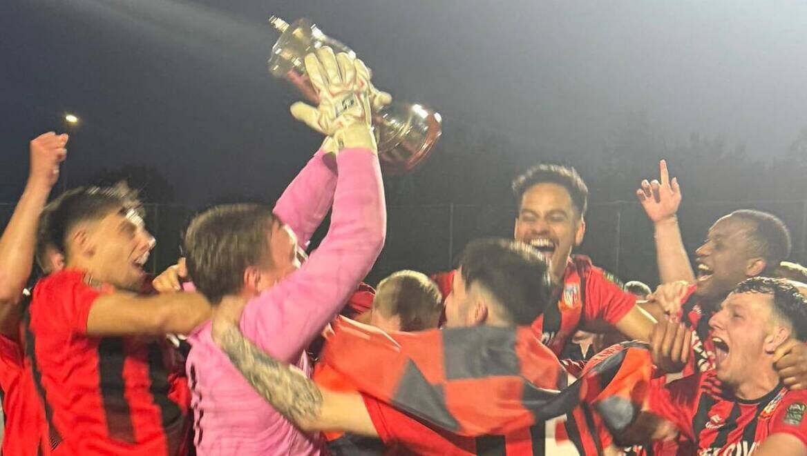 Ringmahon captain Cian O’Connor celebrates with team-mates after winning the Beamish Stout Junior Premier Division trophy. Ringmahon captain Cian O’Connor celebrates with team-mates after winning the Beamish Stout Junior Premier Division trophy.