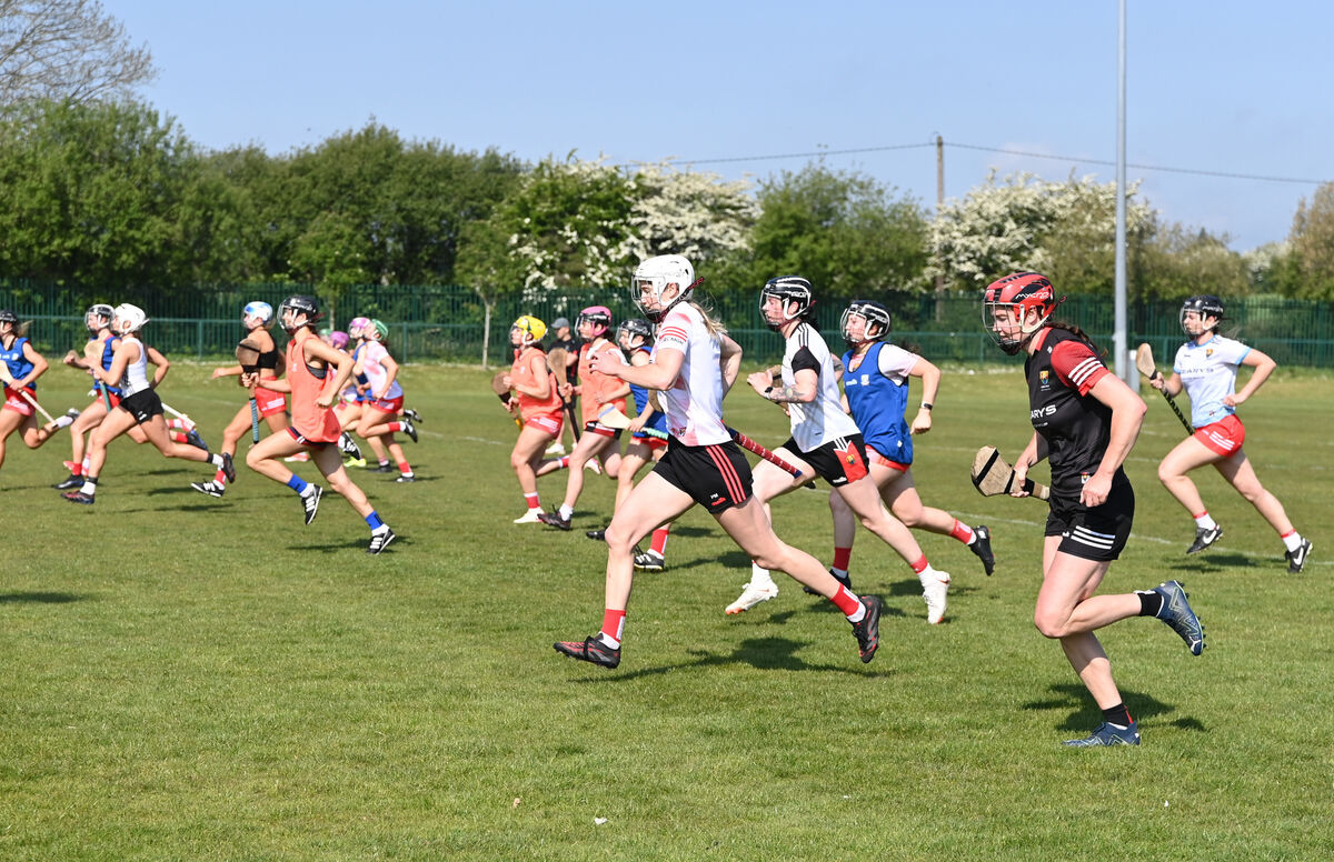 Cork senior camogie players at training at MTU today after the postponed Munster Senior Camogie final against Waterford over the issue with the wearing of skorts. Picture: Eddie O'Hare Cork senior camogie players at training at MTU today after the postponed Munster Senior Camogie final against Waterford over the issue with the wearing of skorts. Picture: Eddie O'Hare