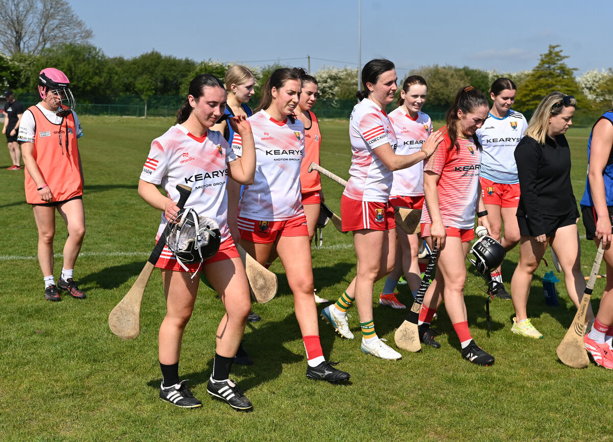 Cork senior camogie players at training at MTU today after the postponed Munster Senior Camogie final against Waterford over the issue with the wearing of skorts. Picture: Eddie O'Hare Cork senior camogie players at training at MTU today after the postponed Munster Senior Camogie final against Waterford over the issue with the wearing of skorts. Picture: Eddie O'Hare