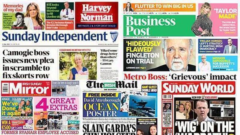 What the papers say: Sunday's front pages