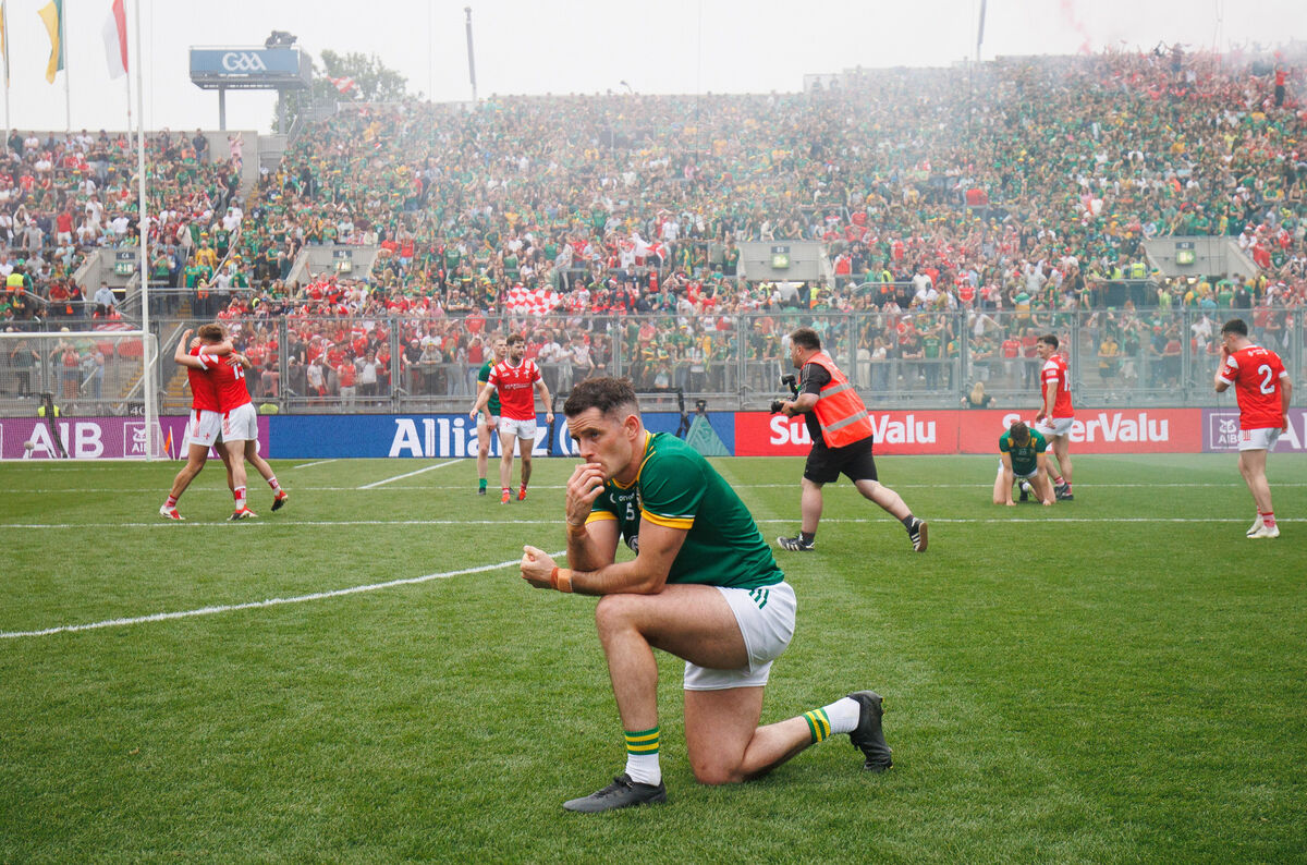 Meath's Donal Keogan dejected after defeat to Louth in the Leinster final. Picture: INPHO/Tom Maher Meath's Donal Keogan dejected after defeat to Louth in the Leinster final. Picture: INPHO/Tom Maher
