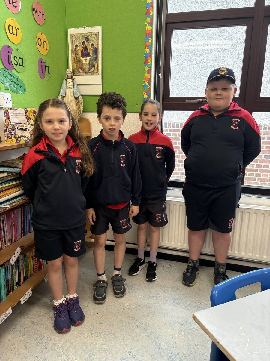 Annie McNamara McSweeney, Pádraic Sweetnam, Niamh Clifford and William Roe, who are in the final of the Game Changers all-island game design competition