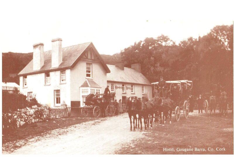 The original Cronin's Hotel in Gougane Barra