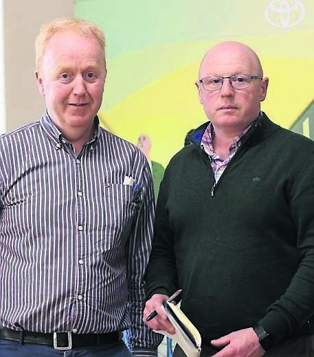 Garda Tony Hartnett and Sgt Stephen O’Shea at the Cork City Garda Schools Quiz Perpetual Cup held at Douglas GAA Club. Picture: Dan Linehan
Garda Tony Hartnett and Sgt Stephen O’Shea at the Cork City Garda Schools Quiz Perpetual Cup held at Douglas GAA Club. Picture: Dan Linehan