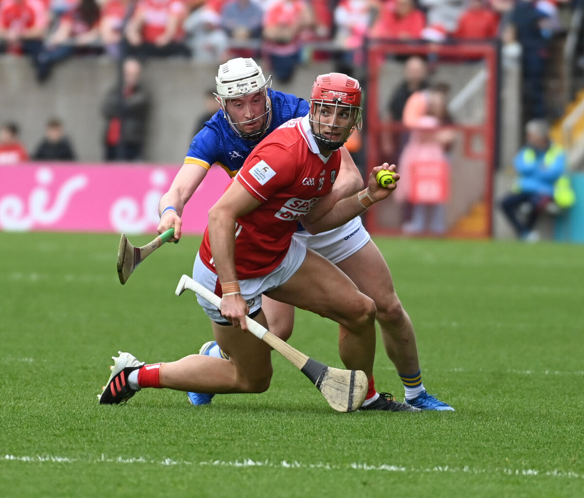 Cork's Brian Hayes breaks from Tipperary's Eoghan Connolly during last month's Munster SHC game at SuperValu Páirc Uí Chaoimh. Picture: Eddie O'Hare Cork's Brian Hayes breaks from Tipperary's Eoghan Connolly during last month's Munster SHC game at SuperValu Páirc Uí Chaoimh. Picture: Eddie O'Hare
