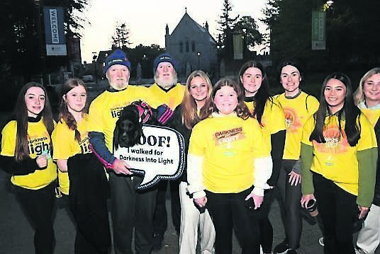 Brothers Donal and Paul O’Connor with dog Charlie and the extended O’Connor clan at the Pieta Darkness Into Light charity walk at UCC.
Brothers Donal and Paul O’Connor with dog Charlie and the extended O’Connor clan at the Pieta Darkness Into Light charity walk at UCC.