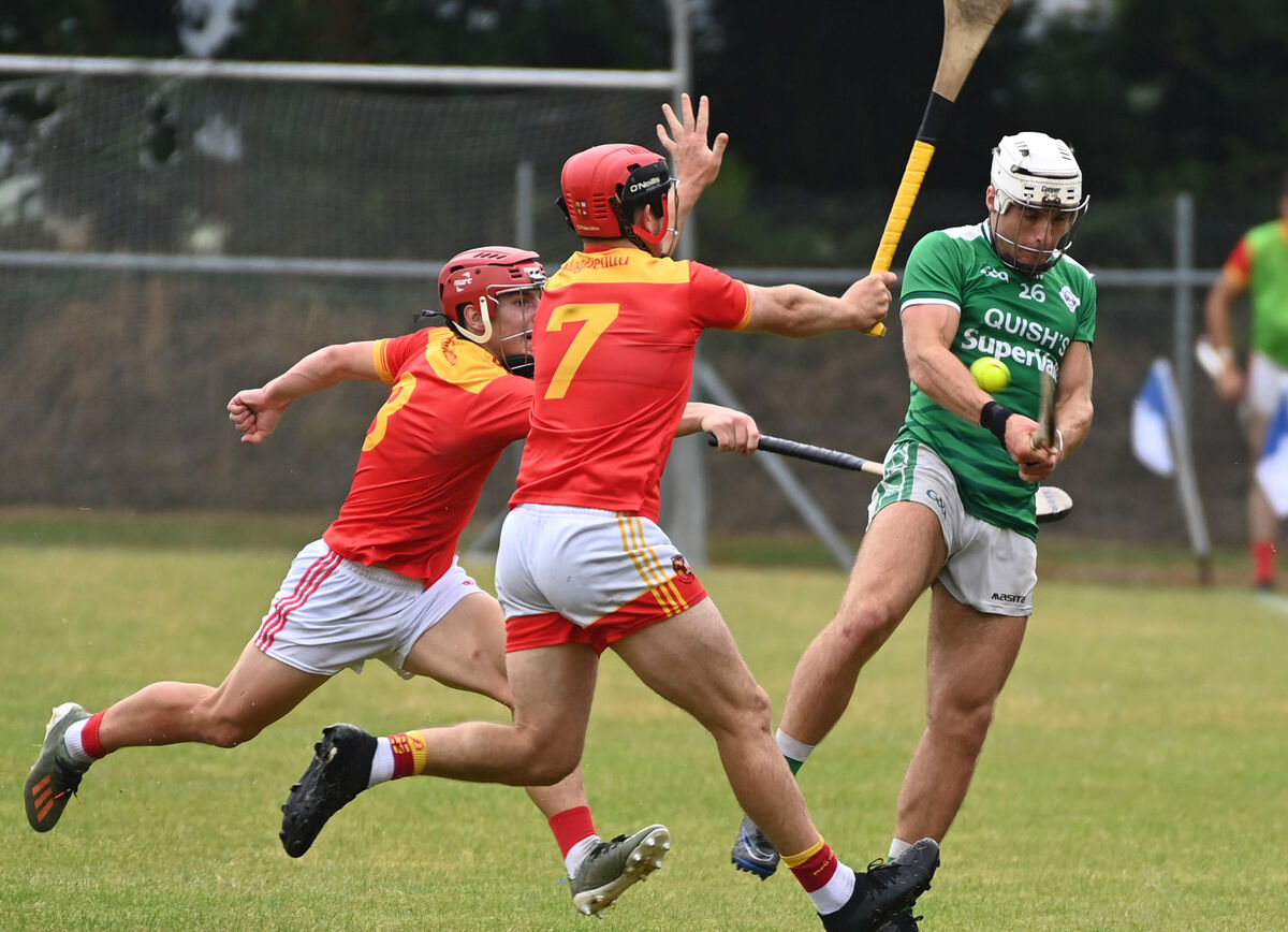 Brian Keating (right) was central to Ballincollig's triumph over Fertmoy. Picture: Eddie O'Hare Brian Keating (right) was central to Ballincollig's triumph over Fertmoy. Picture: Eddie O'Hare