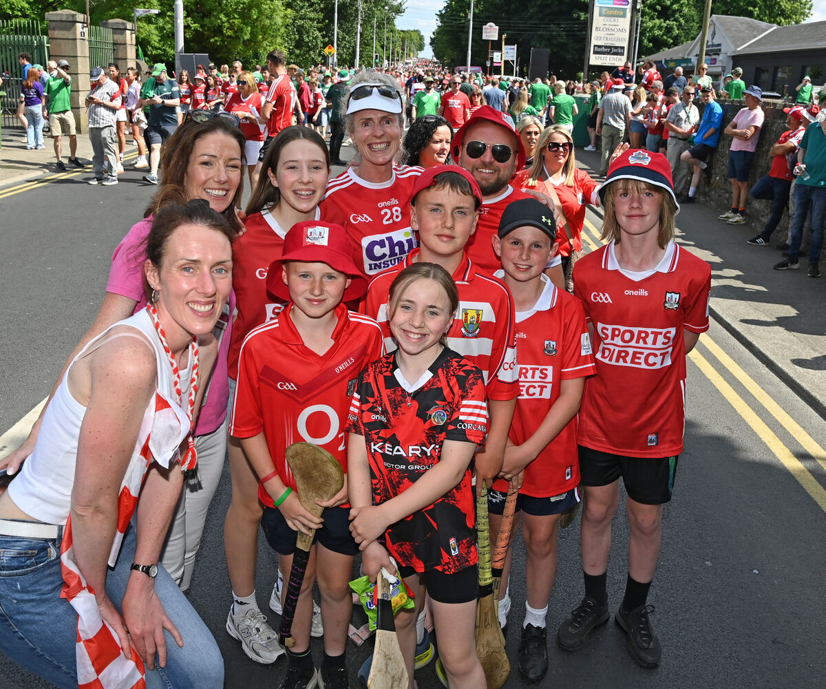 Cork fans from Buttevant before the game. Picture: Eddie O'Hare Cork fans from Buttevant before the game. Picture: Eddie O'Hare