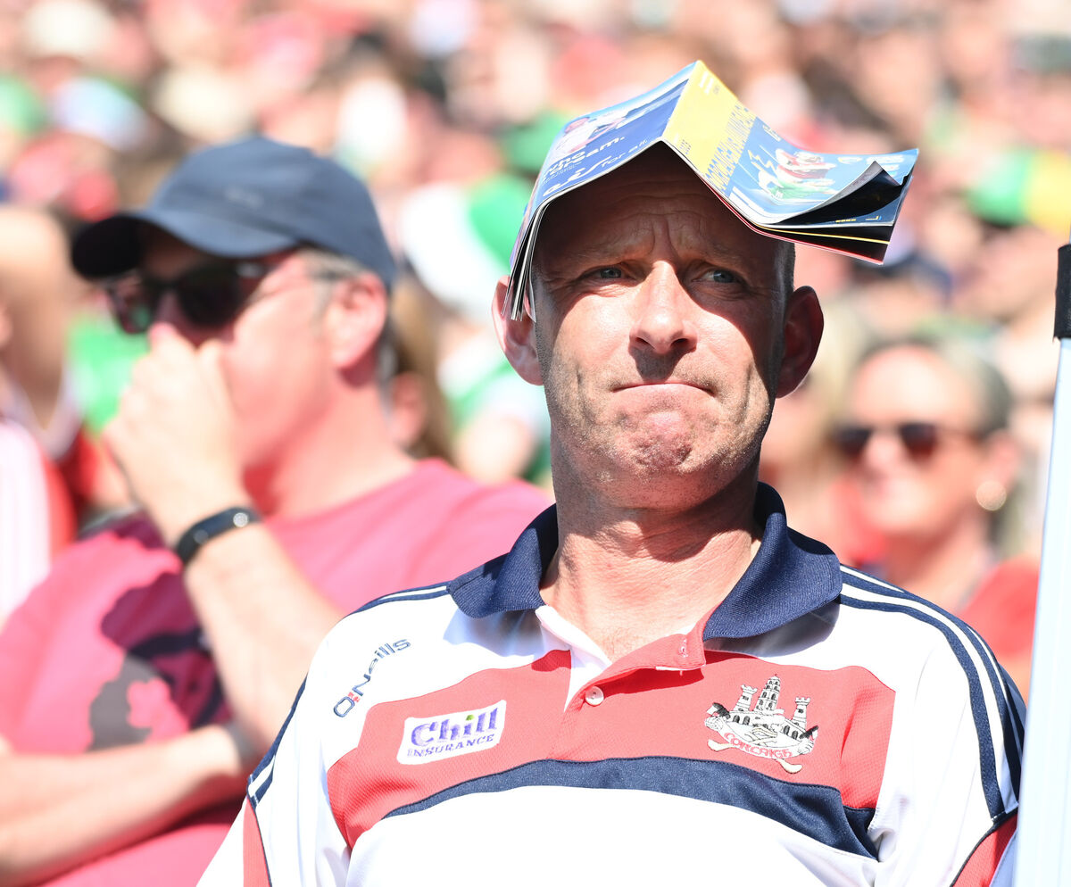 Cork fan David Buckley from Drispey shows his frustration against Limerick. Picture: Eddie O'Hare