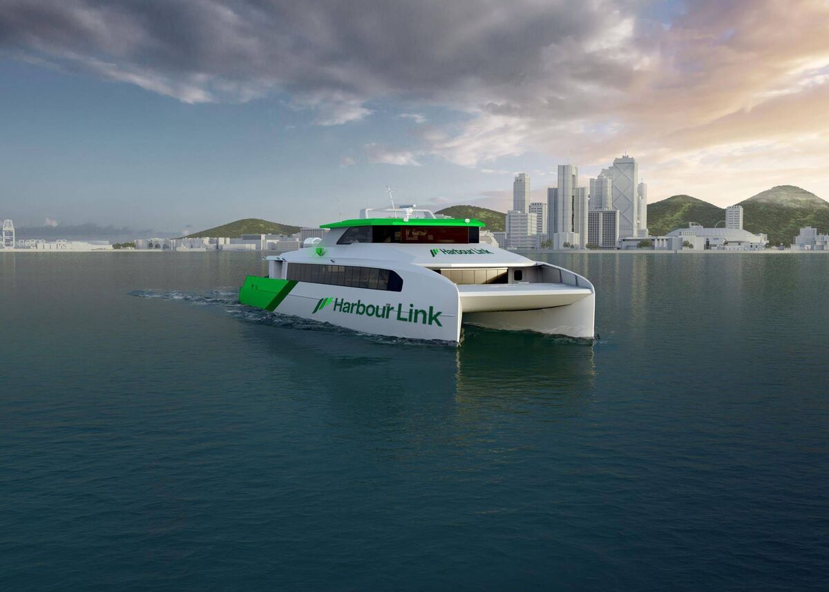 CGI configuration of the new Harbour Link commuter and passenger ferry planned for Cork city and harbour.