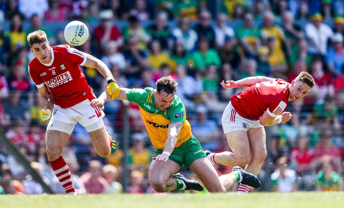 Cork beat Donegal at home last year in the All-Ireland group series. Picture: INPHO/Nick Elliott Cork beat Donegal at home last year in the All-Ireland group series. Picture: INPHO/Nick Elliott