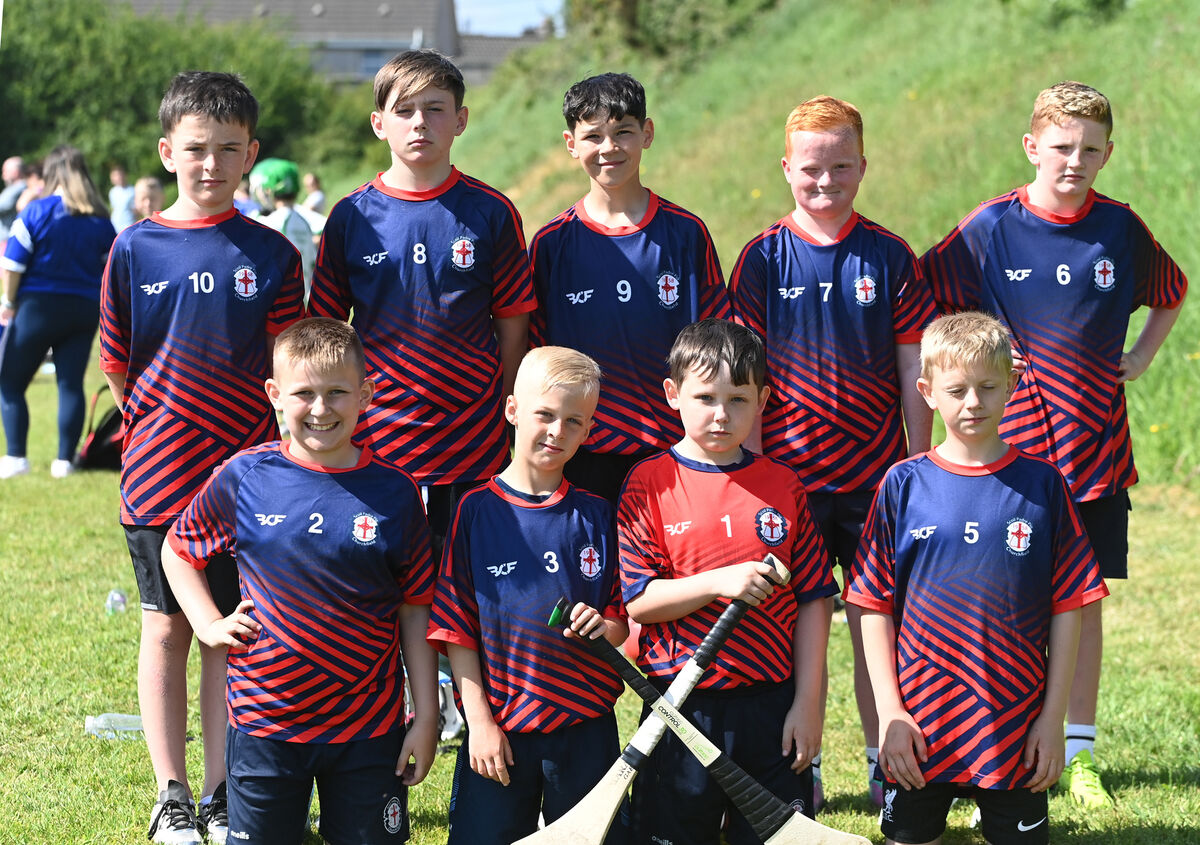  Scoil Padre Pio, Churchfield team at the Paul O’Connor Memorial Hurling Blitz for Primary schools, organised by Gaelcholáiste Mhuire AG, (North Monastery As Gaeilge) Special guest was former Cork and Na Piarsaigh hurler Seán Óg Ó hAilpín. Picture Larry Cummins ECHO SPORT