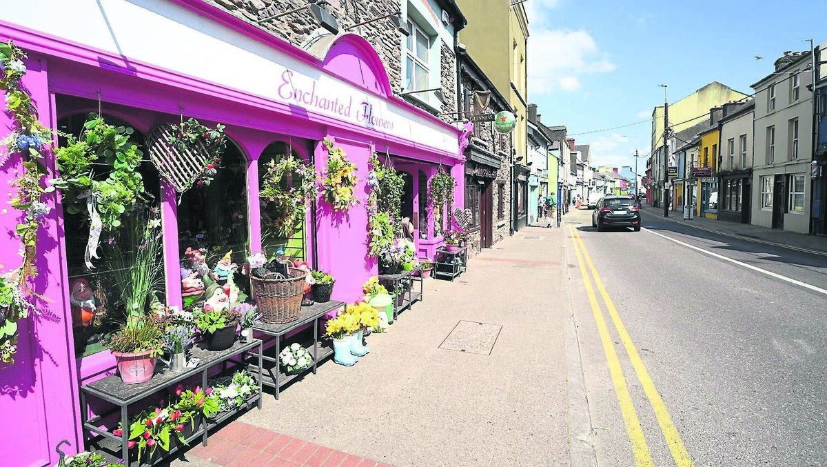 Enchanted Flowers on Main Street, Macroom. The town has seen an increase of 28% in footfall since the bypass was built. 	Picture: Larry Cummins
                    