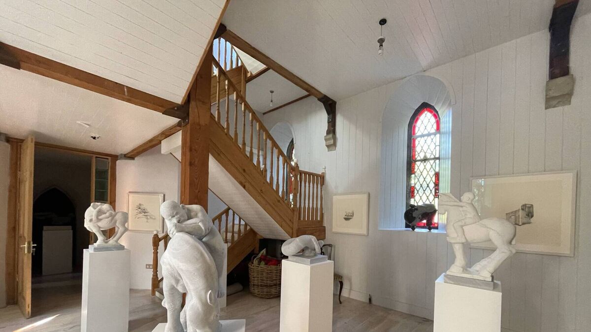 Exhibition of works by Cork couple, who met on Insta, and now live in former church