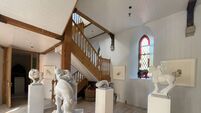 Exhibition of works by Cork couple, who met on Insta, and now live in former church
