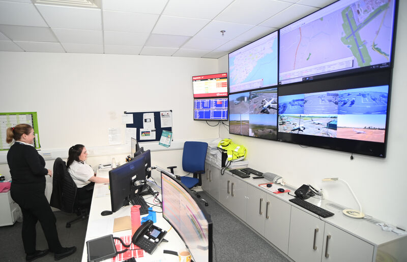 Staff handling ground operations in the Airside Management Unit and Airport Control Centre at Cork Airport. Picture Larry Cummins