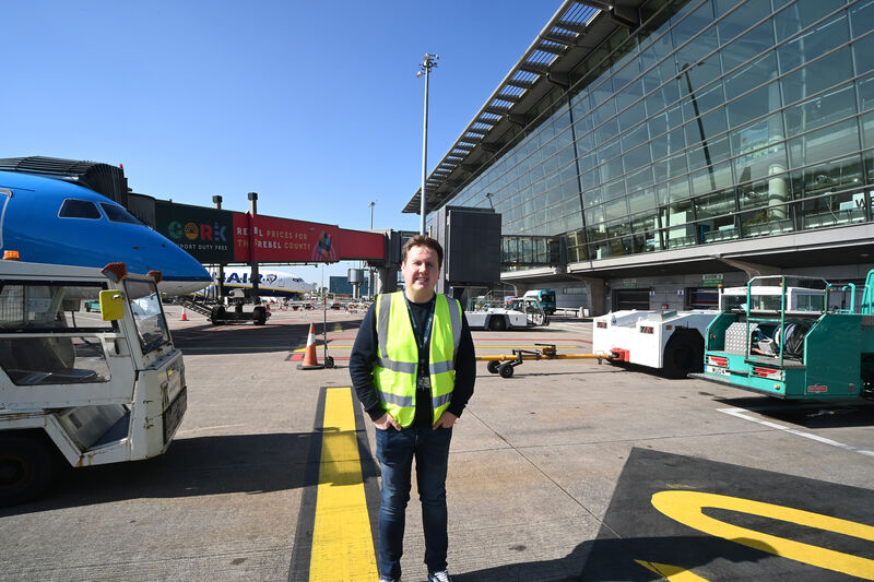 Barry Holland at Cork Airport. Picture Larry Cummins