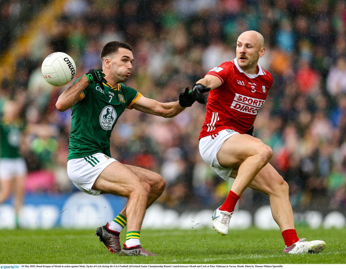 Donal Keogan of Meath in action against Brian O'Driscoll. Picture: Thomas Flinkow/Sportsfile Donal Keogan of Meath in action against Brian O'Driscoll. Picture: Thomas Flinkow/Sportsfile