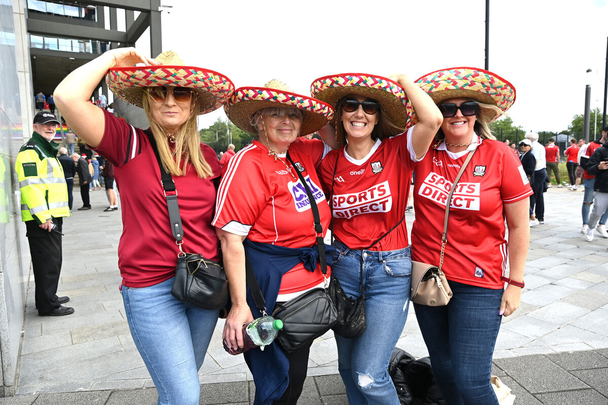 Cork fans Carolann Corcoran, Carmel Crowley, Helen Twohig and Niamh Hickey from Bweeng. Picture: Eddie O'Hare Cork fans Carolann Corcoran, Carmel Crowley, Helen Twohig and Niamh Hickey from Bweeng. Picture: Eddie O'Hare