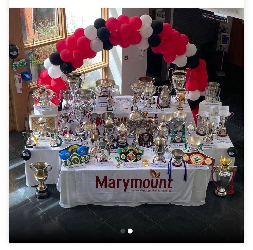 Silverware on display at Marymount Hospice BOC 