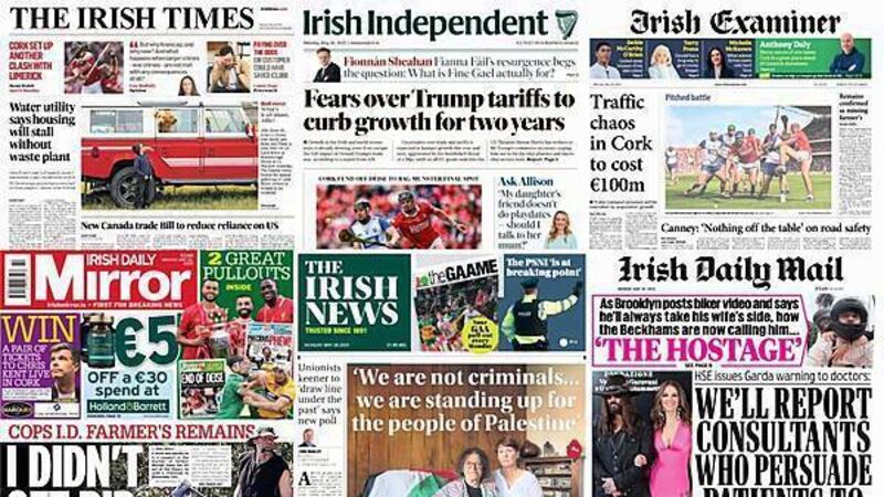 What the papers say: Monday's front pages