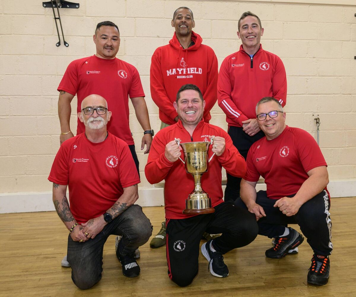 Mayfield BC, Victor Aston Trophy Presentation, - The coaching team from Cork boxings Club Of The Year, Mayfield BC, pictured with the Victor Aston Perpetual Cup Picture: Doug Minihane Mayfield BC, Victor Aston Trophy Presentation, - The coaching team from Cork boxings Club Of The Year, Mayfield BC, pictured with the Victor Aston Perpetual Cup Picture: Doug Minihane