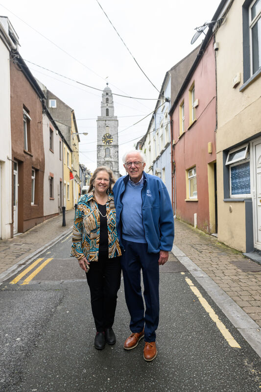 Jane O'Meara Sanders and Bernie Sanders at Shandon