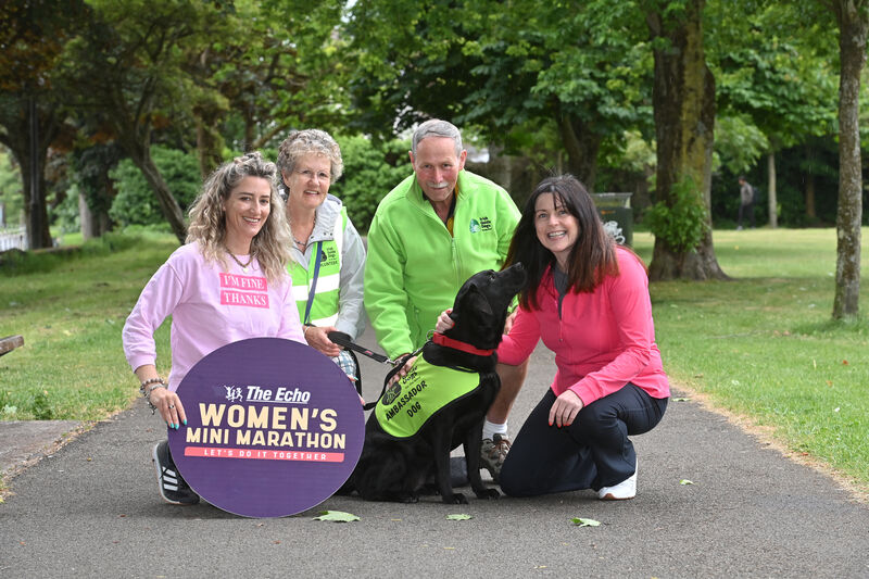 Included are Sandra Carey The Echo Marketing and Gráinne McGuinness, editor, The Echo with Irish Guide Dog Volunteers Elizabeth and Tony Dragonetti with Penny the Ambassador dog. Included are Sandra Carey The Echo Marketing and Gráinne McGuinness, editor, The Echo with Irish Guide Dog Volunteers Elizabeth and Tony Dragonetti with Penny the Ambassador dog.