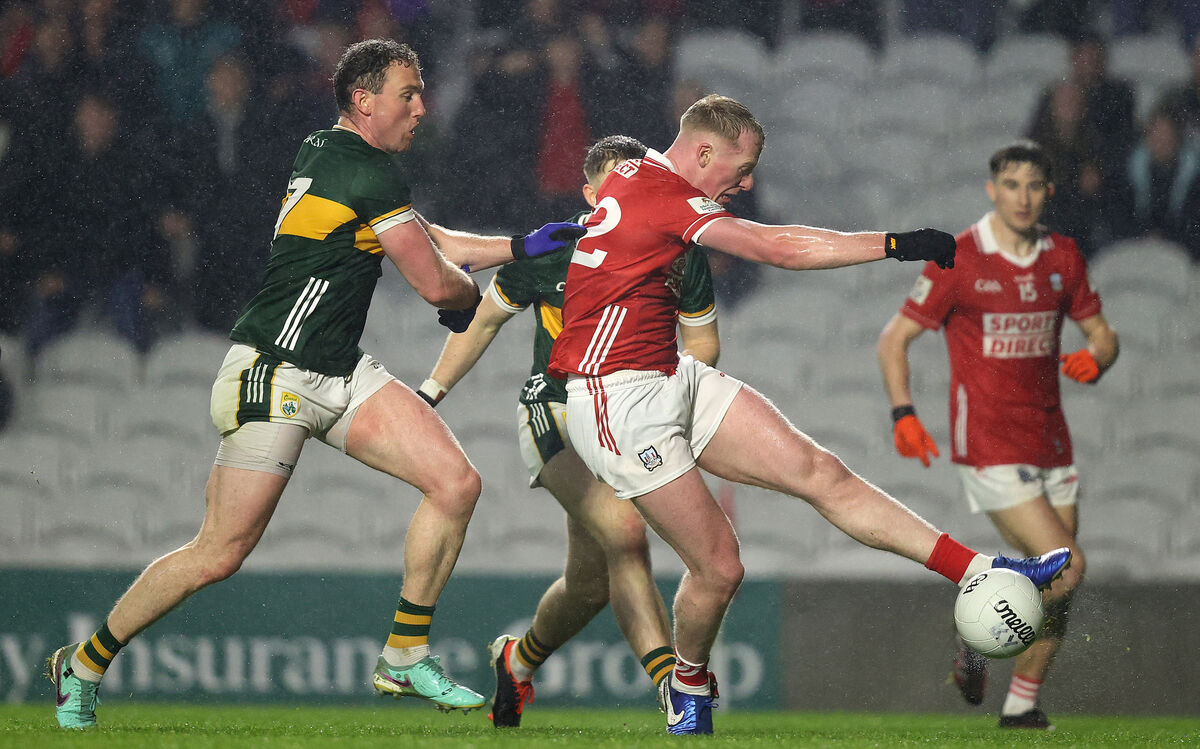 Cork's Conor Cahalane goes for goal against Kerry back in April. Picture: INPHO/Bryan Keane Cork's Conor Cahalane goes for goal against Kerry back in April. Picture: INPHO/Bryan Keane