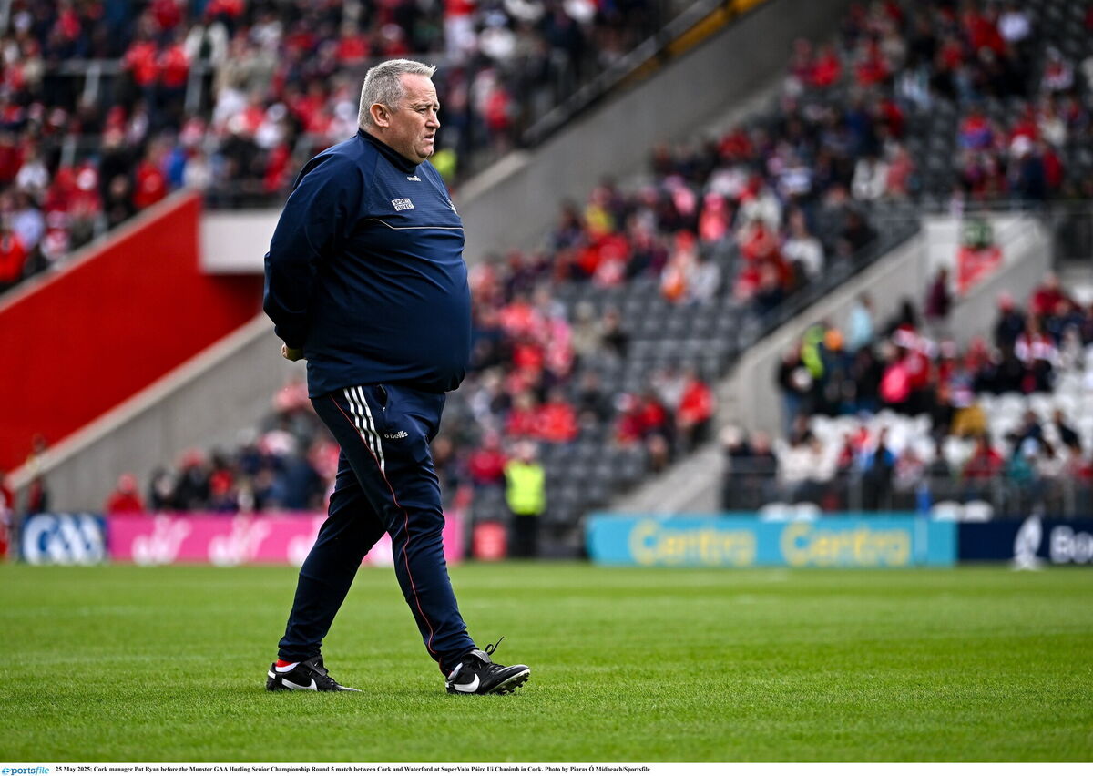 Cork manager Pat Ryan. Picture: Piaras Ó Mídheach/Sportsfile Cork manager Pat Ryan. Picture: Piaras Ó Mídheach/Sportsfile