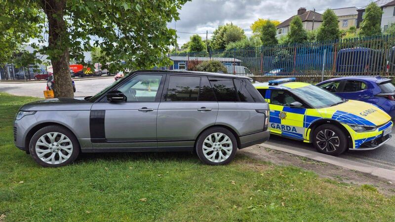 Cork gardaí issue ticket to driver illegally parked on grass verge 
