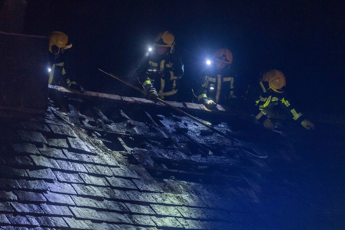 Four fire appliances, two from Clonakilty and two from Skibbereen, attended the incident and soon brought the fire under control. Picture: Andy Gibson.