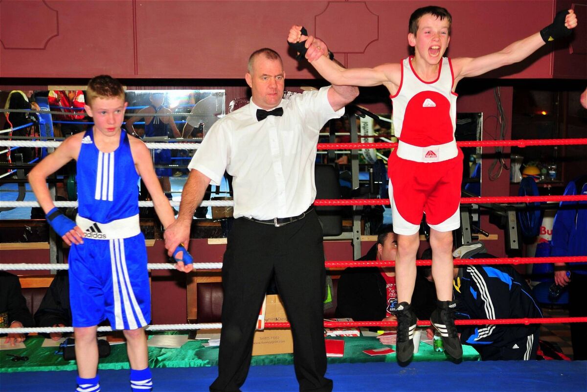 Aaron O'Donoghue afer the Cork County Boxing Championships 2013 Picture: Doug Minihane