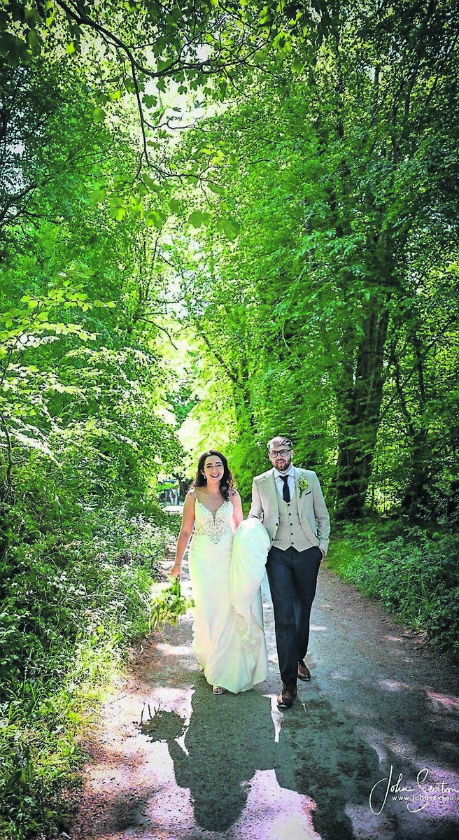 Mary McCarthy, from Kanturk, and Adam Hurley, from Greenmount, on their wedding day. Pictures: John Sexton