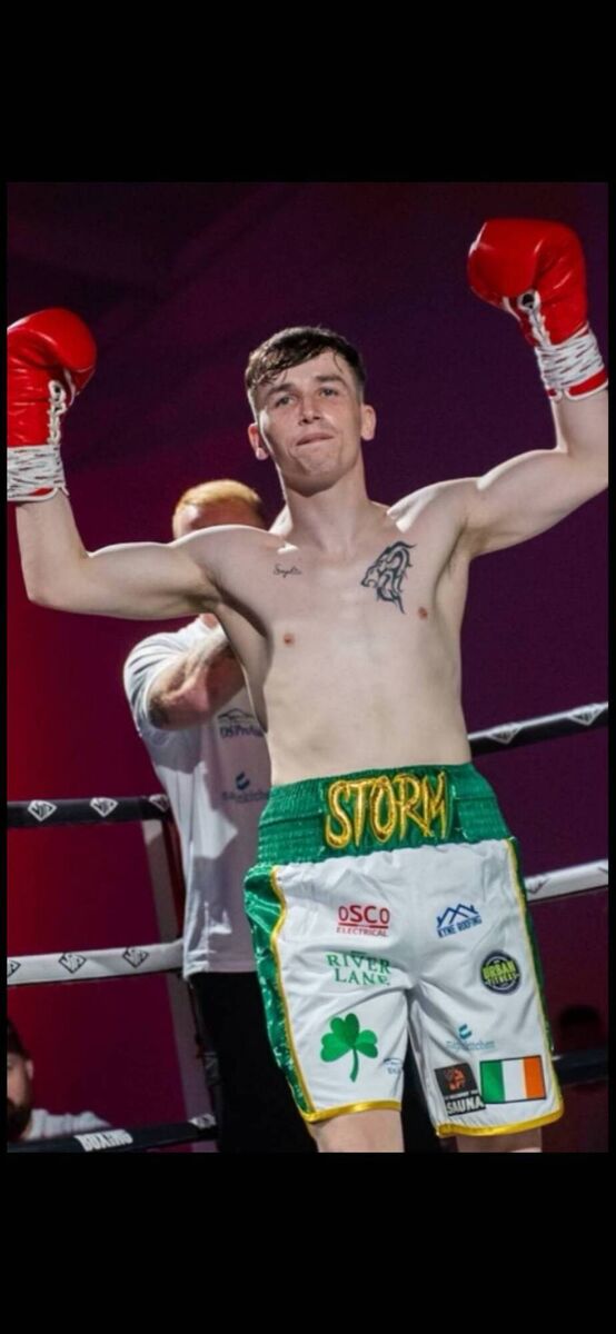 Cork professional boxer Aaron O’Donoghue after his recent fight in Bolton last month. KD 