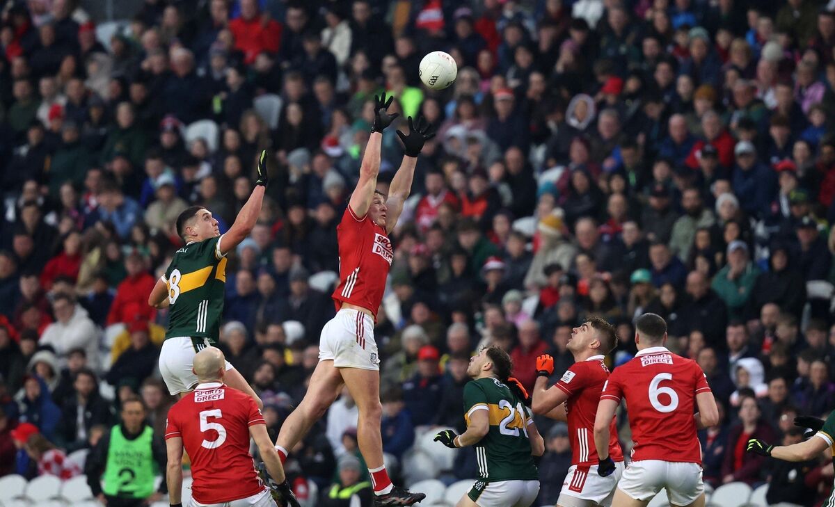 Cork's Colm O’Callaghan makes a catch against Kerry in April. Picture: INPHO/Bryan Keane Cork's Colm O’Callaghan makes a catch against Kerry in April. Picture: INPHO/Bryan Keane